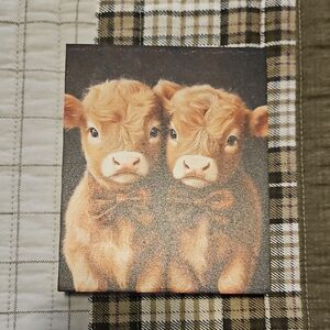 New Adorable Highland Cow Art Print